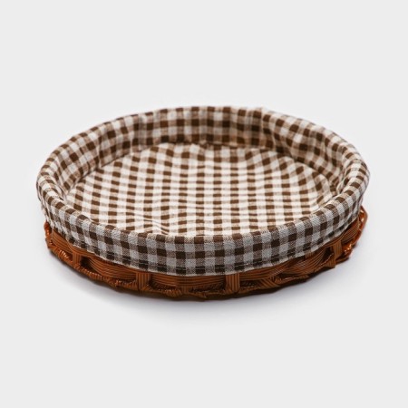 Basket for fruits and bread Daulas "Home Comple", D = 25.5 cm, chocolate color-2