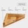 Corner shelf - ADELICA stand, 28 × 20 × 5 cm, birch