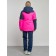 Ski costume female winter, size 44, pink color