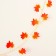 Decor "Girland from the leaves" Length: 2.4 m, width: 17 cm, red-yellow color