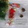 Beads for a Christmas tree 90 cm "bows, bells, gifts" red-gold