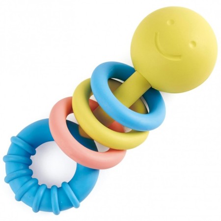 Break-hare for newborns "Smile", with colored rings