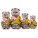 Soft toy "Basik in the vest and with a bouquet", 22 cm
