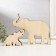 Souvenir tree Light "African elephant with an elephant" set 2 pcs 16x19 cm
