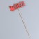 Topper "Goodbye, school!", 11x28 cm, red, 1 pc.