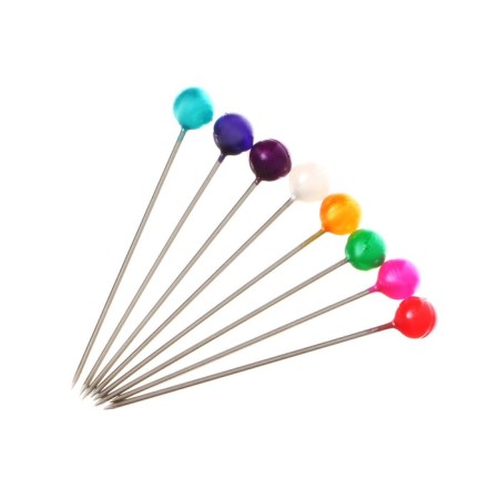 Pins with a color head Globus, 100 pcs., 30 mm-1