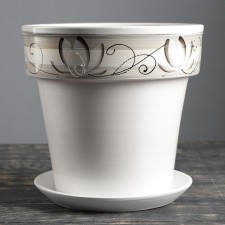 Pot floral lotus white 7 l