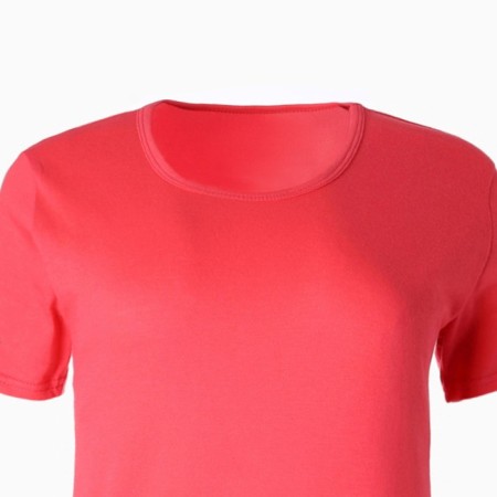 T -shirt female, coral color, size 44-9