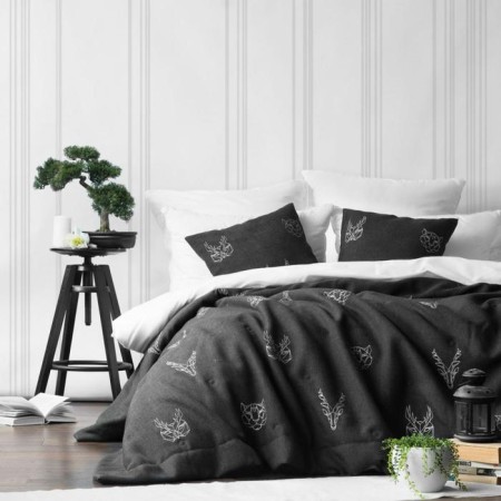 Cover with pillowcases "Luka", size 230x250 cm, color wet asphalt-1
