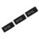 Textile strip "50-52", 5 x 1.1 cm, black color