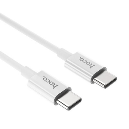 Cable Hoco X23, Type-C-Type-C, 3 A, 1 m, tPE braid, white-1