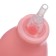 Nasal aspirator with a replaceable nose, pink color