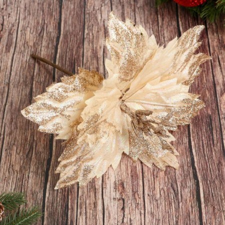 Decor "Cold Flower" 24x20 cm, gold