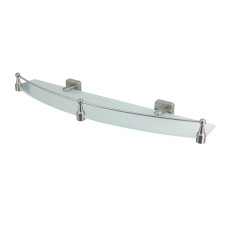Glass shelf with rhin K-8744 side, silver