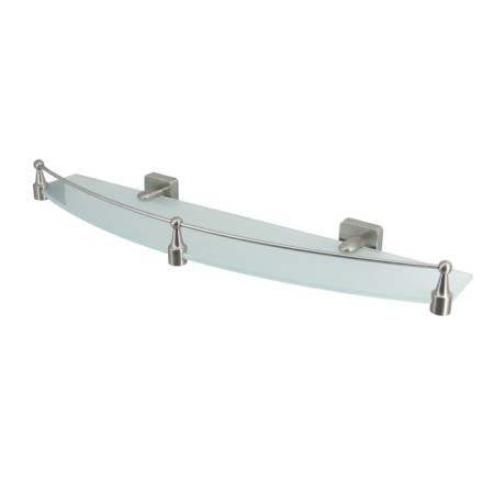 Glass shelf with rhin K-8744 side, silver