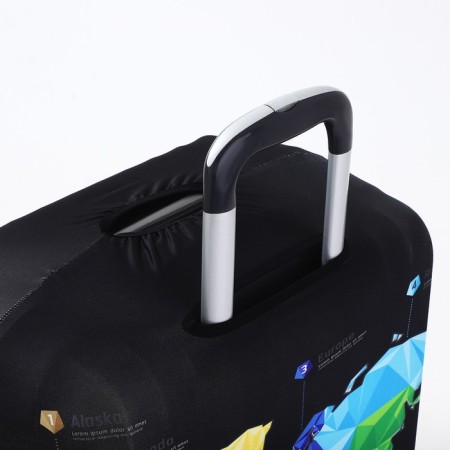 Case for a suitcase 24 ", Black/multi -colored color-2