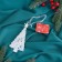 Christmas tree decoration "elegant shine" 7x14 cm, white