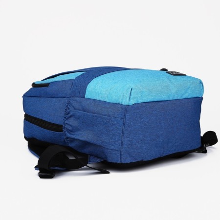 School backpack from lightning textiles, 5 pockets, Fulldorn, Blue/Blue color-4