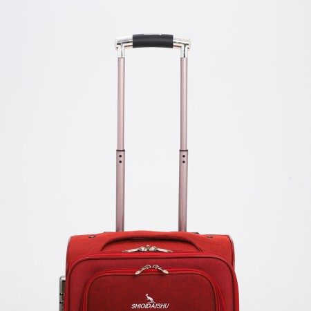 Small suitcase 20 "on lightning, code castle, with extension, red color-5