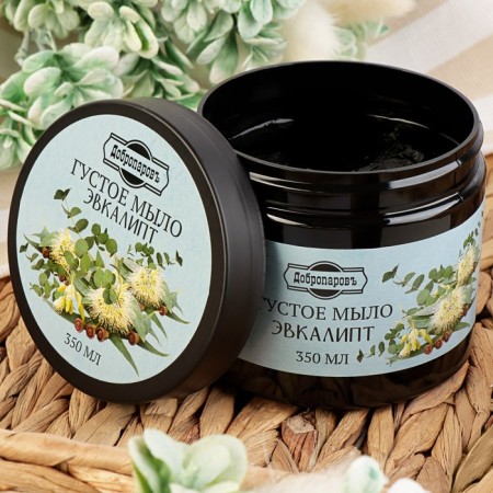 Thick hair and body soap "eucalypt", bath, benign