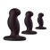 A set of anal bushings Nexus is black, 3 pcs.