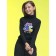 Jumper for girls, height 110 cm, black color