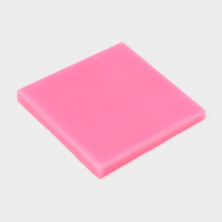 Mold "Four Snowflakes", silicone, 8.5 × 8.5 cm, pink color-3