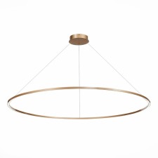 Suspension lamp ST LUCE. ST605.243.72. 1x72 W, LED, 4000K, 4680 LM, 120x120 cm, golden color