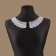 Collar sewing, guipyur, 21 × 6 cm, white color