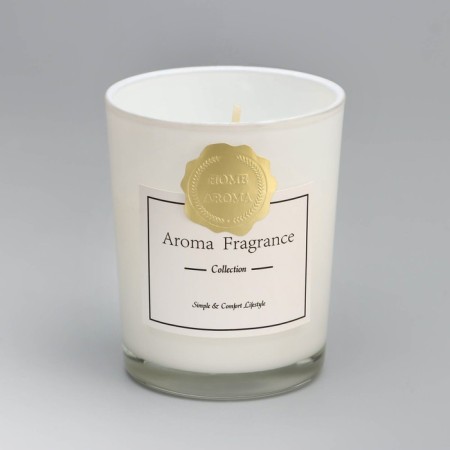 Aromatic candle "Aroma Candle", white tea, white, 5.5x6.5 cm-1