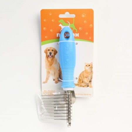 Side Colt "Comfort" 9 blades, non -slip rubber pen, blue-5
