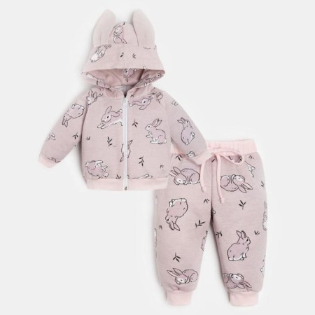 Kit: sweatshirt and pants Kroshka I "Bunny" Growth 74-80 cm-4