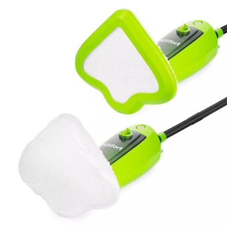 Steam mop KitFort KT-1055, 1000 W, 240 ml, cord 3.3 m, green-1