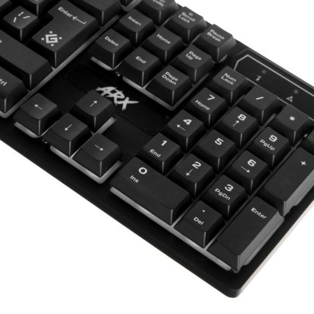 Keyboard Defender Arx GK-196L, game, wired, backlight, 104 keys, USB, black-3