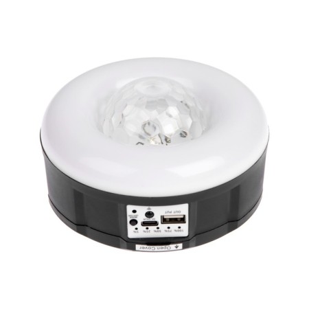 Garden lamp on the solar battery "Discoshar", 13 × 6 × 13 cm, 6 LED, remote control, glow RGBW-6