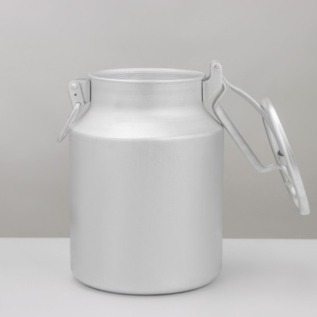 Aluminum can, 10 l, with a lid-5