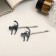 Invisible hair "cat with a star" (set 2 pcs) 6 cm