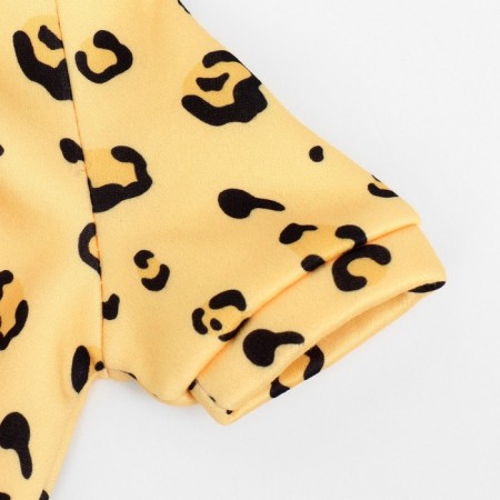 Sweatshirt "Leopard", size XS (DS 20, Osh 20, OG 30 cm), yellow-7