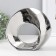 Souvenir Ceramics "Abstraction. Ring" silver 23x8.5x21.5 cm