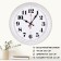 Watching, interior, d-28.5 cm, silent, white body with silver