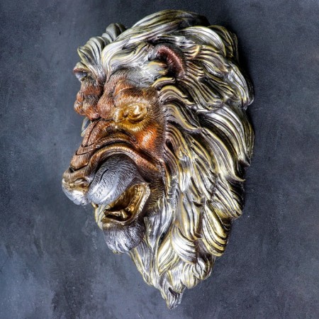 Suspension decor "Leave's head" bronze, 23x35x52cm mix-1
