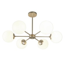 The lamp on the ESCADA rod, 2110/6P Gold. 6x40W, E14, 750x750x420 mm, Shampan