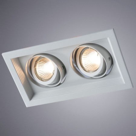 Pointed-built lamp Arte Lamp Canis A6661PL-2WH, GU10, 2x50 W, 13x23x4.5 cm, white-2