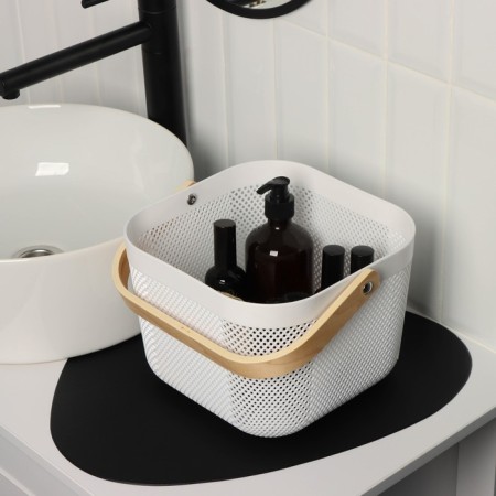 LADOM storage basket "Scandinavia", 23.5 × 24 × 18 cm, white color-5