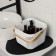 LADOM storage basket "Scandinavia", 23.5 × 24 × 18 cm, white color