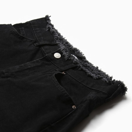 Denim shorts, black color, size 40 (34)-1