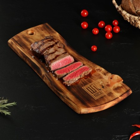 Groot board in firing with a bloodstream Wild Kitchen, 50 × 20-25 × 2.5 cm, a single cedar array-5