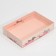 Confectionery packaging, Makarun with PVC lid, "Flowers", 17 x 12 x 3 cm