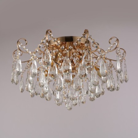 Crystal Crystal Economic light 52088/5FGD WT, 5x40W, E14, 35x50x50 cm, gold color