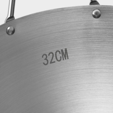 Skoroda-Wok Hanna Knövell stainless steel Chief, D = 32 cm, with a handle-10